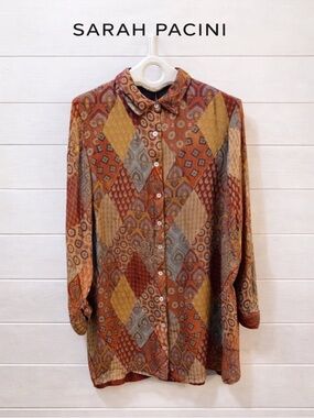 SARAH PACINI – Patchwork Button-Up Tunic/Dress (Size 01 / S)